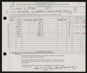 Entry card for McVey, Leza for the 1960 May Show.