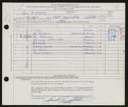 Entry card for Stats, Karl Palmer for the 1960 May Show.