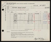 Entry card for McVey, Leza for the 1961 May Show.