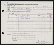Entry card for Olson, Irving J. for the 1962 May Show.