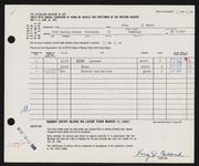 Entry card for Beach, King D., Jr. for the 1963 May Show.