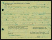 Entry card for Schock, William for the 1966 May Show.