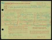Entry card for Turobinski, Dorothy for the 1966 May Show.