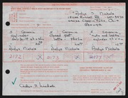 Entry card for Nichols, Ardys for the 1968 May Show.