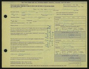 Entry card for Hochschild, Carla for the 1971 May Show.