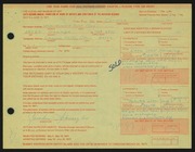 Entry card for Schwerzler, Caroline for the 1971 May Show.
