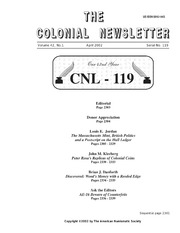 The Colonial Newsletter, no. 119