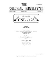 The Colonial Newsletter, no. 123