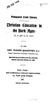 Cover of edition ChristianEducationInTheDarkAges