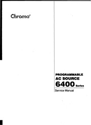 Chroma-AC Source6404-6408 Users Manual : Free Download, Borrow, and