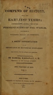 Compend Of History (1814) Samuel Whelpley