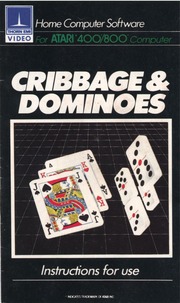Thorn EMI's Cribbage & Dominoes manual