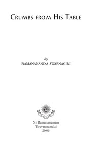 Crumbs From His table Ramananda Swarnagiri