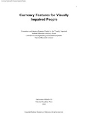 Currency Features For Visually Impaired People