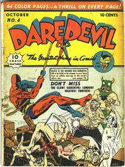 Daredevil Comics 004 by  Lev Gleason Comics / Comics House Publications.