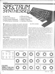 E&MM Spectrum Synthesiser, 1981 series, monthly pa