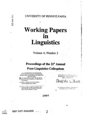 Pennsylvania working papers