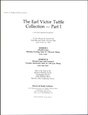 Earl Victor Tuttle Collection, Part 1
