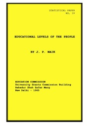 EDUCATIONAL LEVELS OF THE PEOPLE 1965