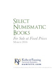 Select Numismatic Books For Sale at Fixed Prices