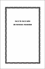 Face to Face with Sri Ramana Maharishi