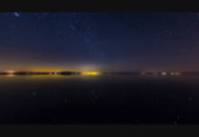 Stars Sparkle On the Shiny Serene Still Surface of the South Shore of the Salton Sea