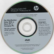 HP Operating System DVD Windows 7 Professional SP1 (64-bit ...