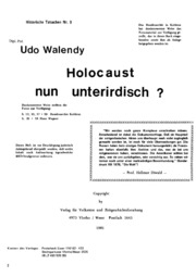 Historische Tatsachen   Nr. 09   Udo Walendy   Hol
