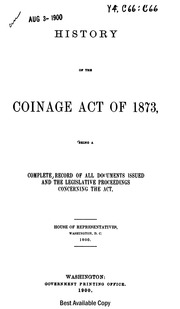 History of the Coinage Act of 1873 (pg. 234)