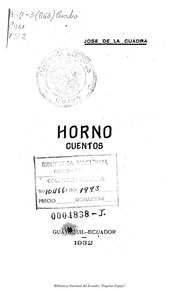 Cover of edition Horno-1932