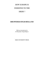 How Europe Is Indebted To The Sikhs