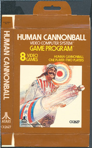 Human Cannonball (Atari 2600) 48 Bit 900dpi Box, C...