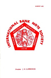 International Bank Note Society Journal (March 1965)