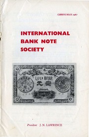 International Bank Note Society Journal (Christmas 1967)