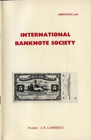 International Bank Note Society Journal (Christmas 1968)