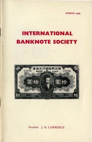 International Bank Note Society Journal (Spring 1968)