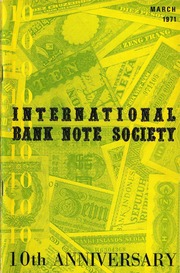 International Bank Note Society Journal (March 1971)