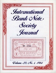 International Bank Note Society Journal (Issue 1, 1984)
