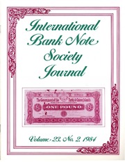 International Bank Note Society Journal (Issue 2, 1984)