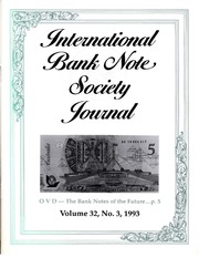 International Bank Note Society Journal (Issue 3, 1993)