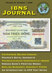 International Bank Note Society Journal (Issue 1, 2008)