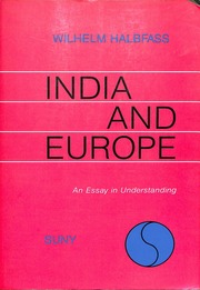 India And Europe Wilhem Halbfass