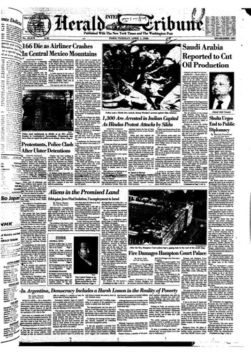 International Herald Tribune , 1986, France, English : Free 