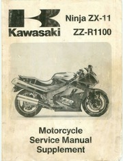 Kawasaki Ninja ZX-11 ZZ-R1100 Motorcycle Service Manual Supplement 