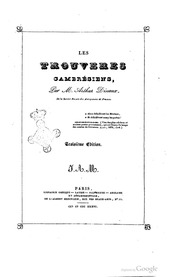 Cover of edition LesTrouveresCambresiens3ed