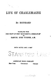 Life of Charlemagne of Eginhard translated from the text of the 