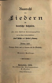 Karl Bösche & Robert Linnarz   Auswahl von Liedern...
