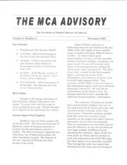 The MCA Advisory, November 2003