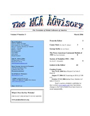 The MCA Advisory, March 2006