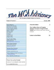 The MCA Advisory, January 2008